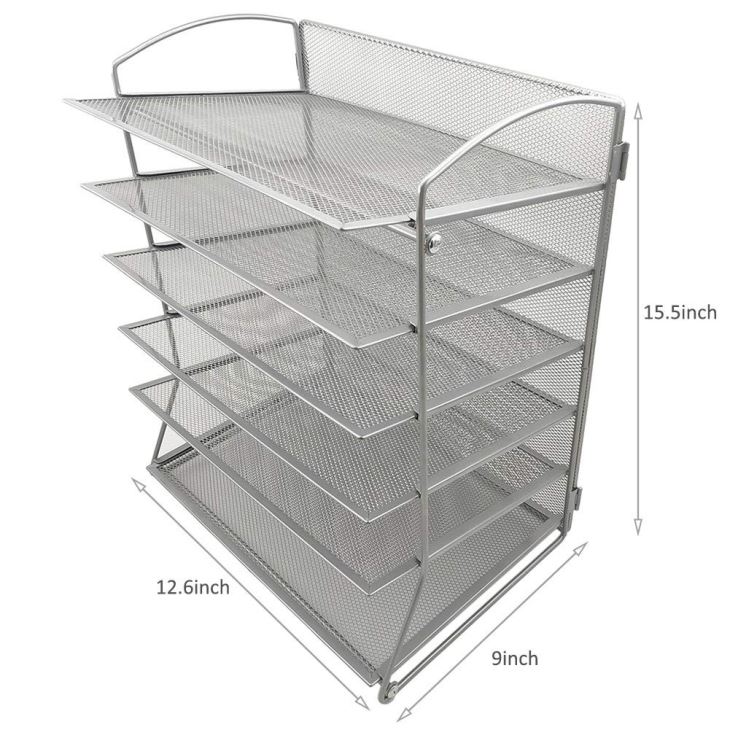 Mesh 6 plateaux Organisateur de plateau de document de bureau de bureau