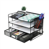 Organisateur de fichiers avec porte-stylo