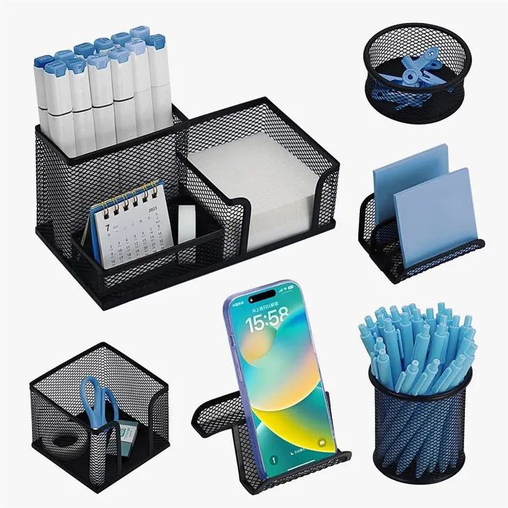 Ensemble d'organisateurs de bureau à 6 pièces